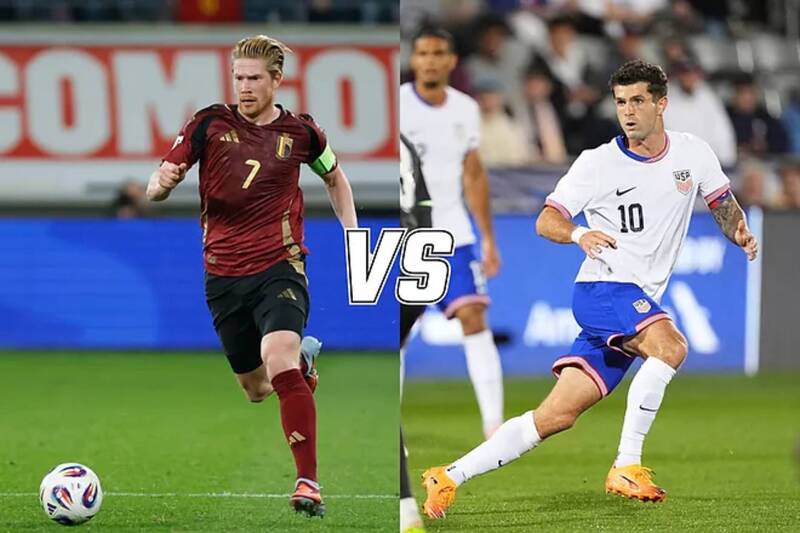 Mỹ vs Bỉ - Quỷ Đỏ tiến vào tứ kết