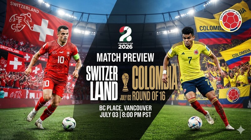 Thụy Sĩ vs Colombia - Tương phản rõ rệt