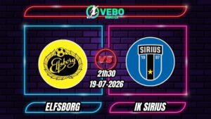 Soi Kèo Elfsborg vs IK Sirius 21h30 - 19/07/2026